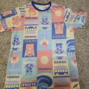 Fresh Prints of Bel Air Hawaii Aloha Graphic Shirt Men's M All Over Print Beach